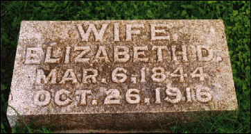 Wife Elizabeth